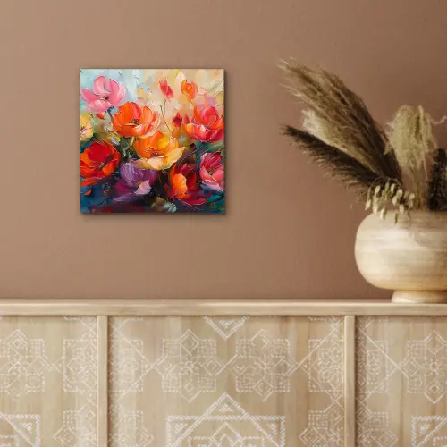 Bloemen - Kunst - Watercolor - Botanisch aluminium wit klein -sfeer4