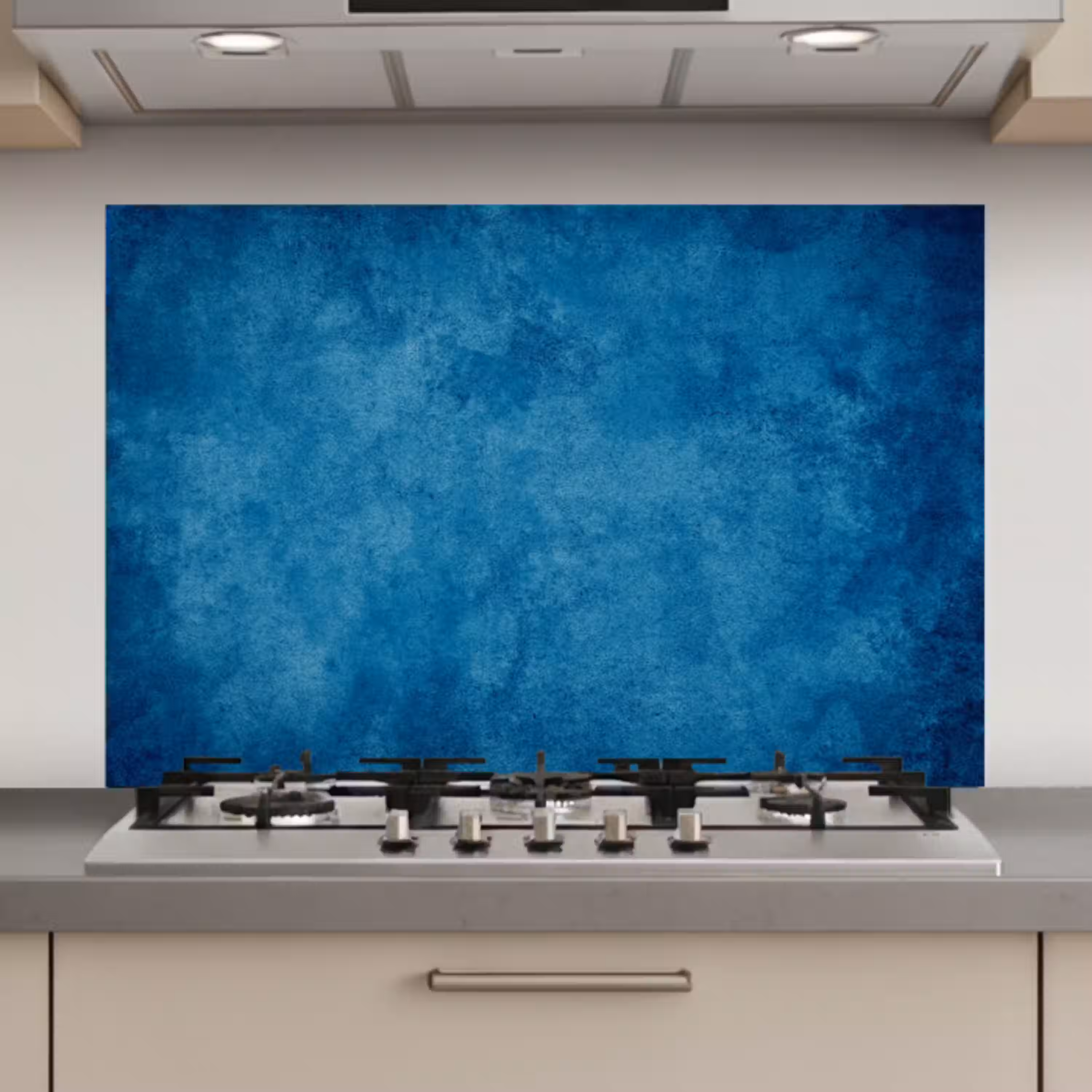 Beton - Blauw - Vintage - Structuur - Industrieel keuken achterwand spatscherm klein -3d_website