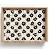Grafisch - Madeliefjes - Zwart - Beige Dienblad Rechthoek middel 911 -z3d_shopping