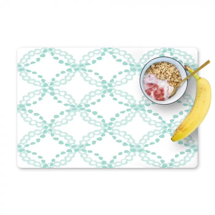 Groen - Patroon - Vormen Placemat vinyl groot 368 -zzzproduct_Kitchenyeah-website