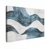 Lijnen - Golven - Abstract - Blauw canvas 2cm klein -z3d
