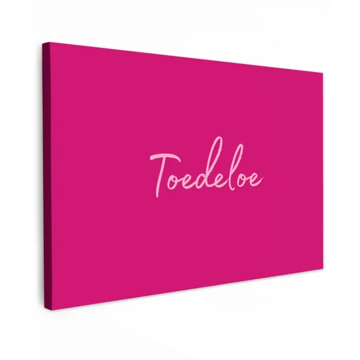 Toedeloe - Roze canvas 2cm klein -z3d