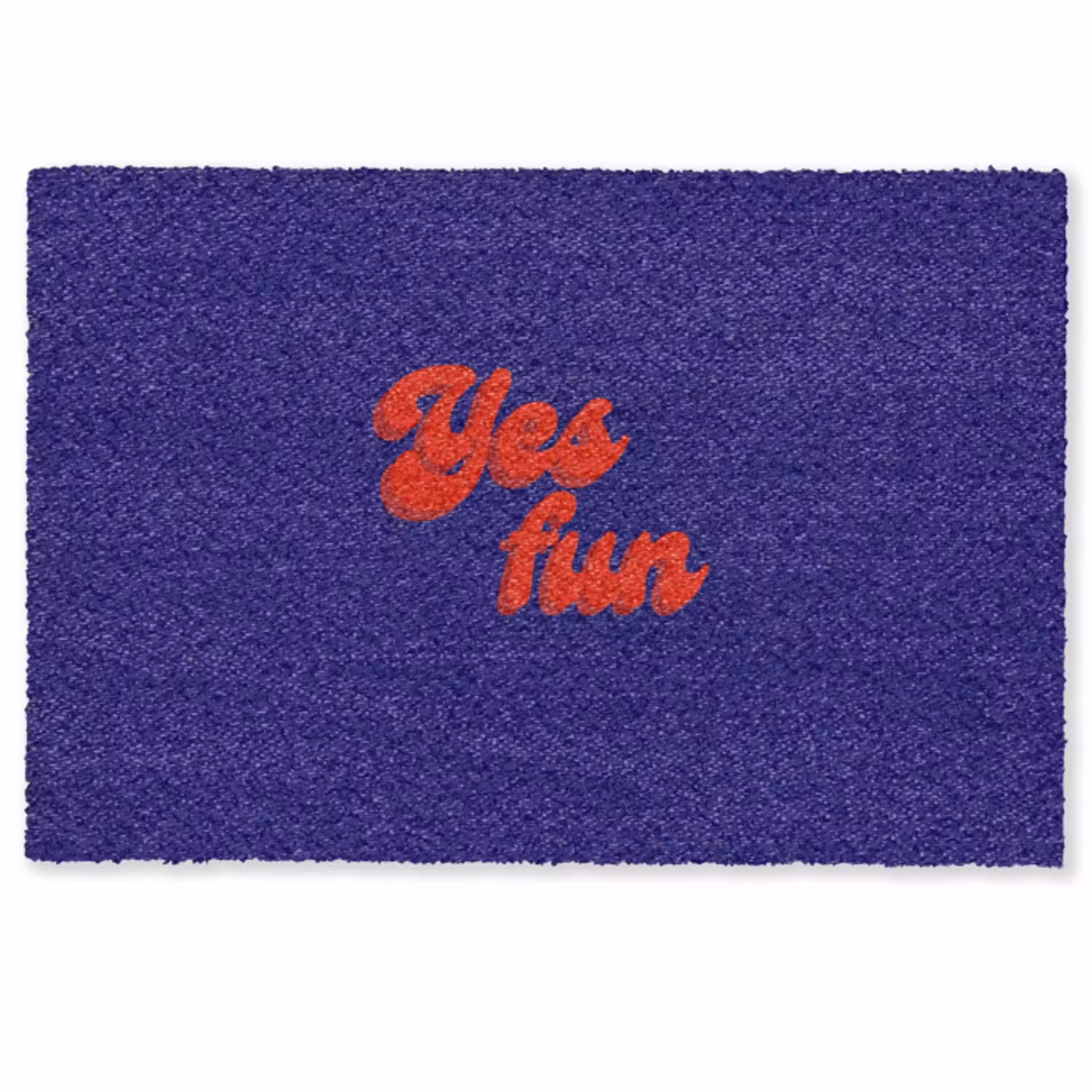 Blauw - Rood - Yes fun - 3D Deurmat klein -zkaufland3d