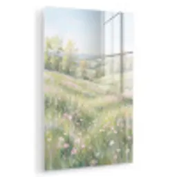 Bloemen veld - Bloemen - Groen plexiglas 5mm klein -zzzproduct_nieuw