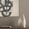 Cirkels - Lijnen - Vormen - Zwart PET vilt klein -sfeer6_closeup