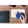 Vaas - Blauw - Geblokt - Modern muismat rubber klein -toetsenbord