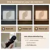 Symmetrische bocht - Koperkleurig Light Box met batterij (Wandlamp) middel -USP_lichtkleurNL