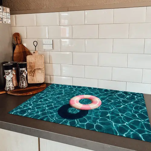 Drijvend - Zwemband - Water Inductie beschermer vinyl 3mm klein -sfeer3