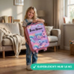 Regenbogen - Bloemen - Kleurrijk Kinderkoffer - Roze klein -sfeer2_DE