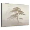 Boom - Oosterse stijl - Landschap Textielframe zwart klein -3d