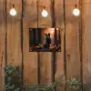 Vos - Zwart - Bos - Herfstbladeren tuinposter los doek klein -sfeer1