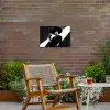 Vrouw - Wijn - Chic Tuinposter op houten frame 2 cm dik klein -sfeer3