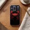 Krab - Rood - Vissen - Schaaldieren Telefoonhoesje iPhone 17 Pro klein -sfeer1