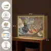 Bladeren - Bruin - Herfst - Natuur Light Box met batterij (Wandlamp) middel -USP_websiteoverzichtNL