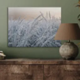 Rijp - Gras - Kristallen - Winter - Minimalistisch PET vilt klein -sfeer2