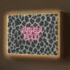 Panterprint - Zwart - Neonletters - Roze Light Box met batterij (Wandlamp) middel -z3d_website