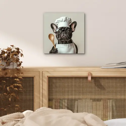 Bril - Hond - Kok aluminium wit klein -sfeer3