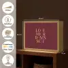 Love your damn self - Kleurrijk - Bordeaux Light Box met batterij (Wandlamp) middel -USP_websiteoverzichtNL