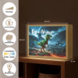 Dino - Lava - Groen - Jongens Light Box met batterij (Wandlamp kind) middel -USP_websiteoverzichtDE