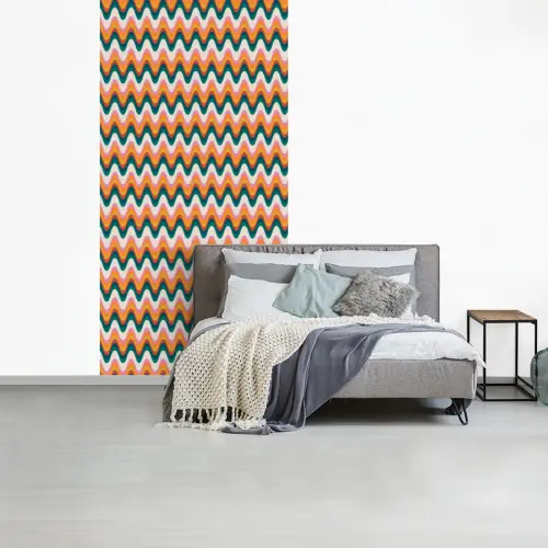 Retro - Disco - Golven - Kleur fotobehang vinyl groot 64 -slaapkamer
