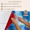 Blauw - Orchidee - Elegeant keuken achterwand spatscherm klein -spatscherm_NL