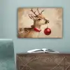 Kerst - Hert - Gewei - Kerstbal - Rendier canvas 2cm klein -sfeer4