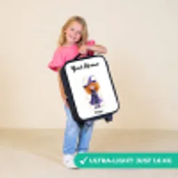 Sterrenmagie met krullen Kinderkoffer - Zwart klein -sfeer2_UK