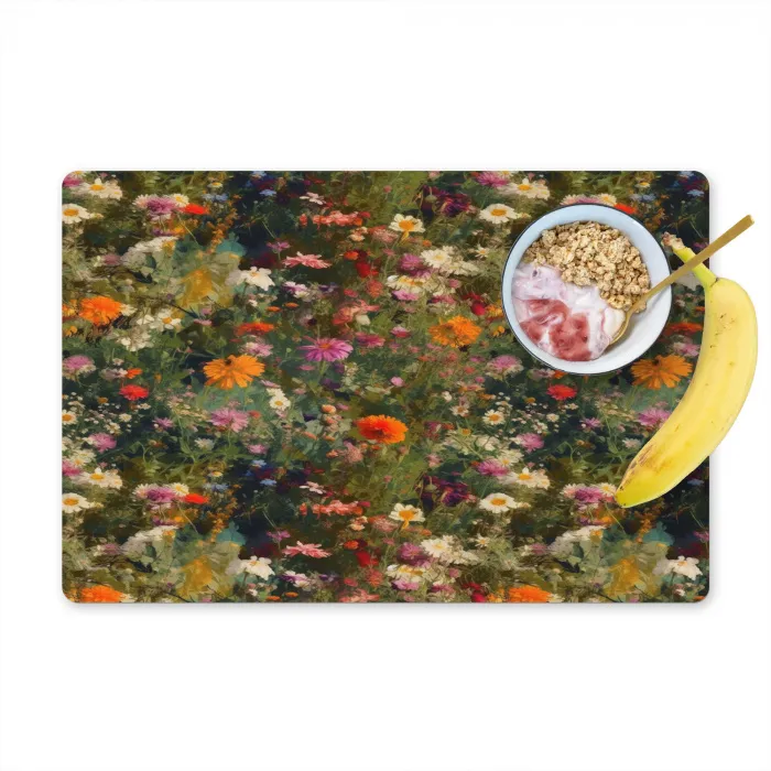 Bloemenveld - Kleuren - Verf Placemat vinyl groot 368 -zzzproduct_Kitchenyeah-website