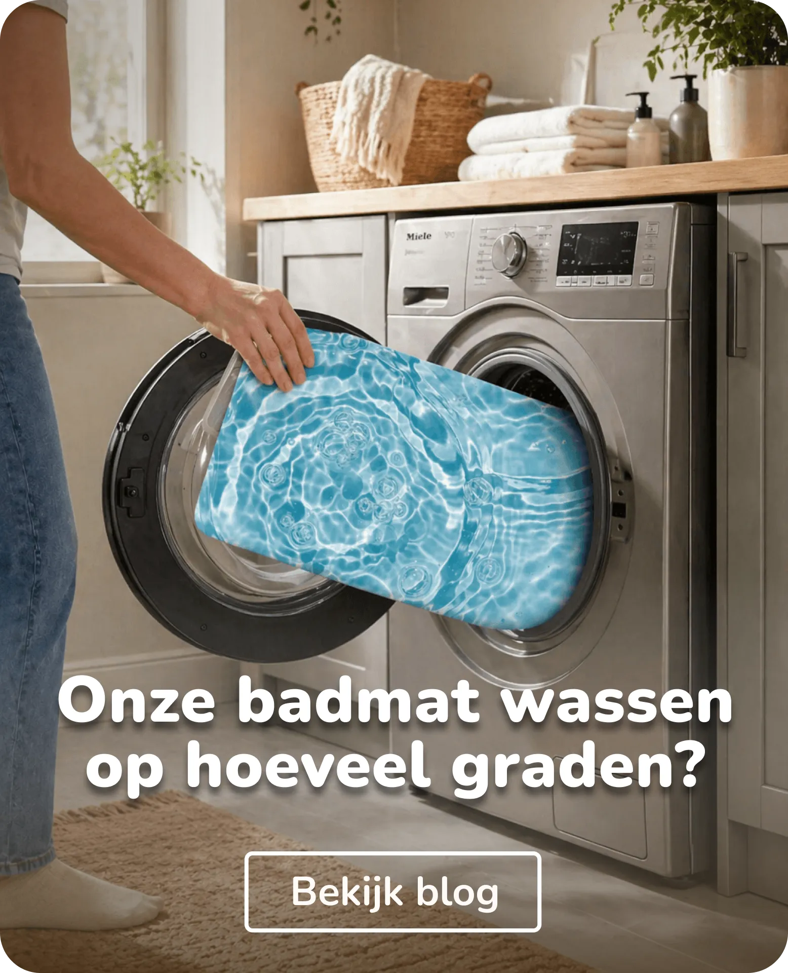 badmat wassen op hoeveel graden