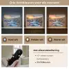 Waterval - Planten - Mos - Landschap - Zonsondergang - Rots Light Box met batterij (Wandlamp) middel -USP_lichtkleurNL