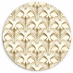 Ornament - Barok - Goud Wandcirkel kunststof plaat 5mm dik klein 188 -3d