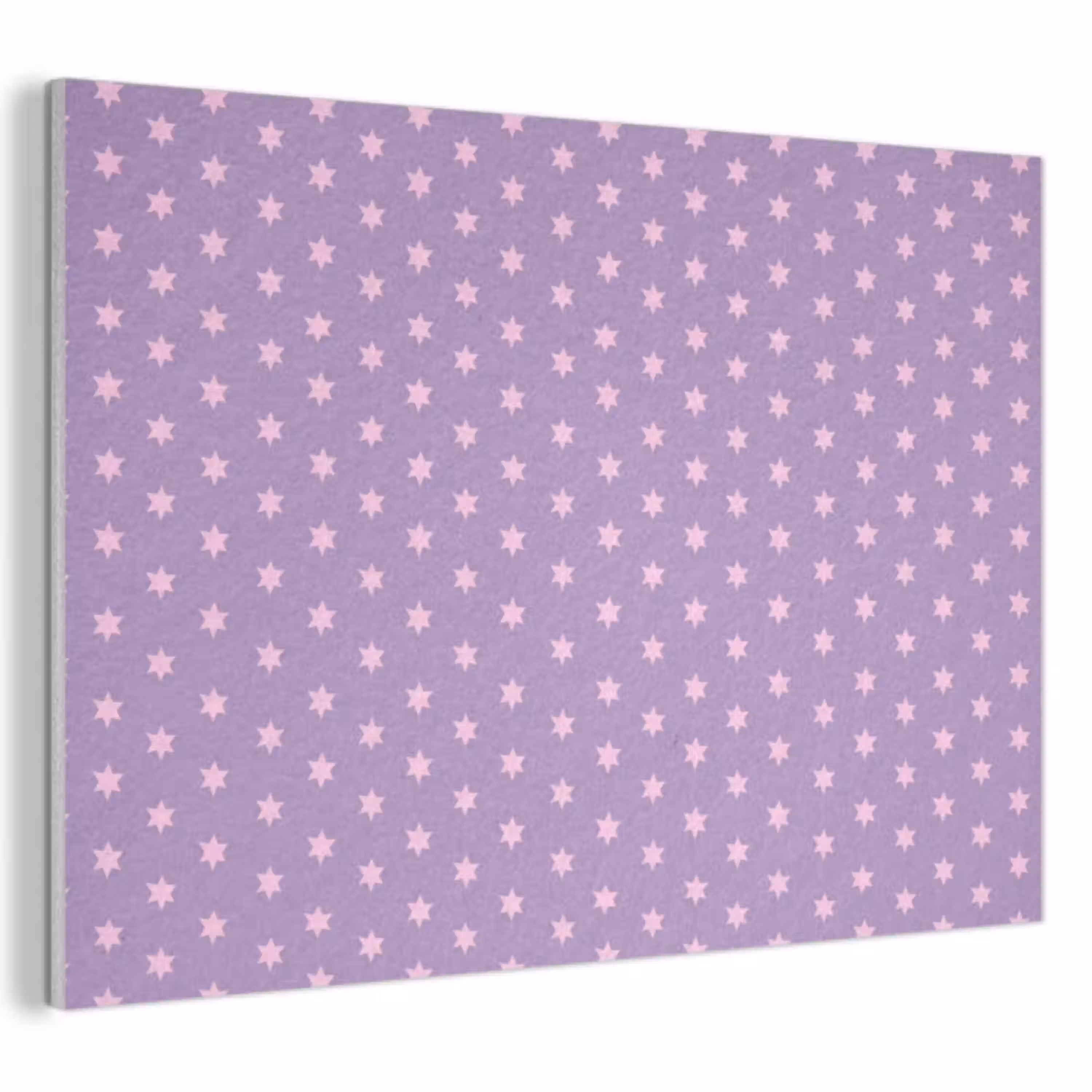 Paars - Roze - Sterren - Geometrisch - Patroon PET vilt klein 837 -3d