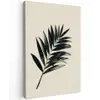 Palmblad - Subtiel - Groen - beige Tuinposter op houten frame 2 cm dik klein -3d