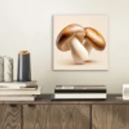 Champignons - Zacht - Beige aluminium wit klein -sfeer1