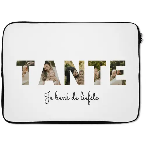 Tante - Lettercollage laptophoes neopreen klein -zkaufland3dotto