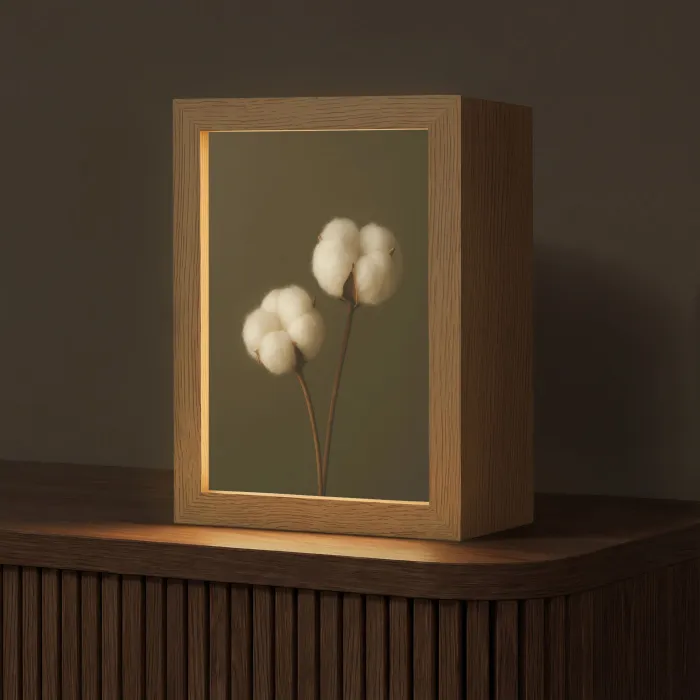 Takken - Katoen - Wit - Bollen Light Box met kabel (Tafellamp) klein -z3d_website