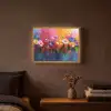 Fantasiebloemen - Verf - Speels Light Box met batterij (Wandlamp) middel -sfeer4