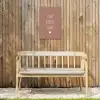 Quotes - Spreuken - Slaap kindje slaap Tuinposter op houten frame 2 cm dik klein -sfeer4