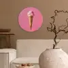 Hoorntje - Schepijs - Roze Wandcirkel plexiglas klein -sfeer1