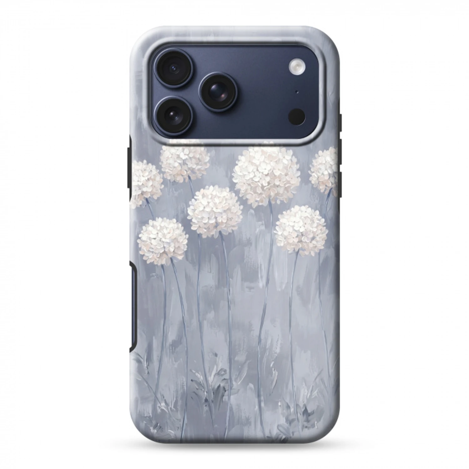 Bloemen - Illustratie - Blauw Toughcase MagSafe Apple iPhone 17 Pro Max klein -3d