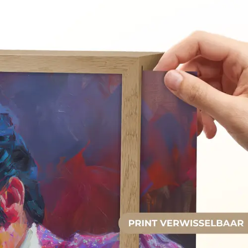 Expressief - Microfoon - Paars Light Box met batterij (Wandlamp) middel -USP_websiteprintNL