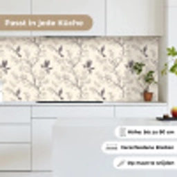 Takken - Vogels - Beige keuken achterwand 2 middel 871 -sfeer4_DE