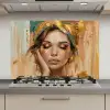 Vrouwen - Portret - Luxe - Goud keuken achterwand spatscherm klein -3d_website