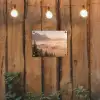 Zonlicht - Mist - Bergen - Bomen tuinposter los doek klein -sfeer1