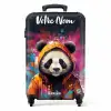 Panda met Oranje Jas en Verfspetters NBS - Handbagage koffer - Kinderen Unisex middel -productfoto_recht