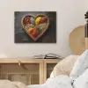 Houten - Hart - Kleurrijke - Specerijen PET vilt klein -sfeer3