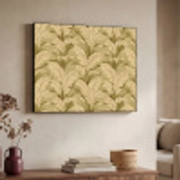 Palmbladeren - Klassiek - Groen Textielframe zwart klein 947 -sfeer3