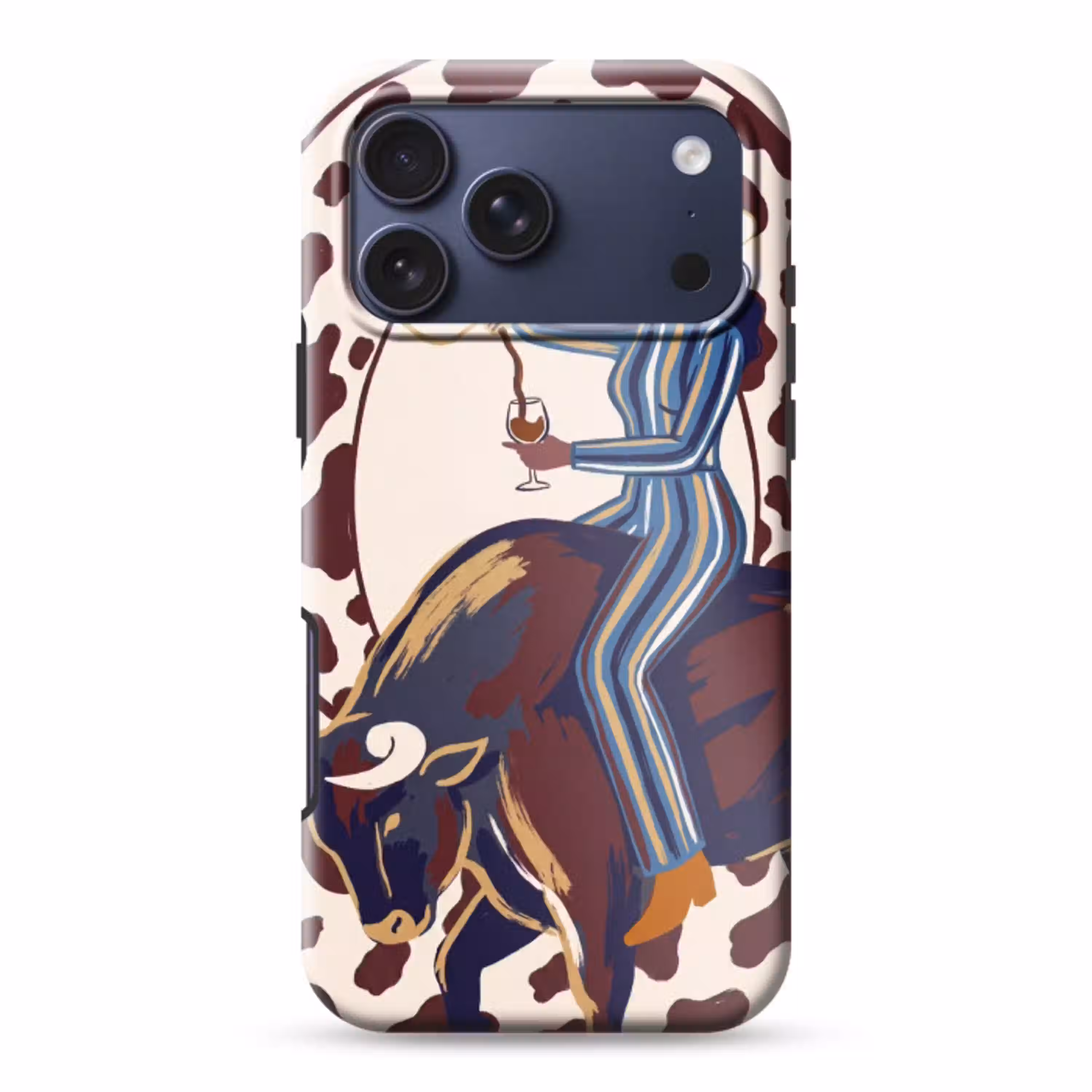 Mensen - Dieren - Cowboy - Abstract - Kleurrijk Toughcase MagSafe Apple iPhone 17 Pro Max klein -3d