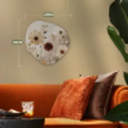 Wilde bloemen - Botanisch - Vintage - Natuur - Rustiek Wandcirkel Organisch Forex 3mm klein -sfeer3