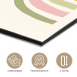 Regenboog - Pastel - Groen - Roze - Modern aluminium wit klein -closeup_NL